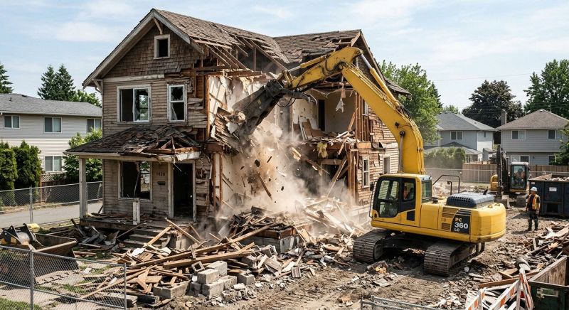 House Wrecking in Old Bridge, NJ
